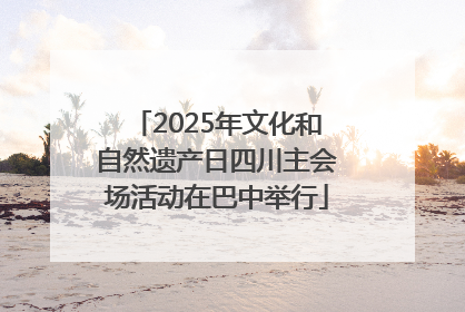 2025年文化和自然遗产日四川主会场活动在巴中举行