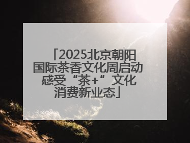 2025北京朝阳国际茶香文化周启动 感受“茶+”文化消费新业态