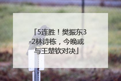 5连胜！樊振东3-2林诗栋，今晚或与王楚钦对决